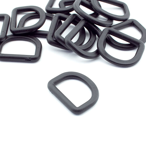 10 x Halbrund-Ring Kunststoff schwarz Breite=40 mm D-Ring Ringe Ringe D-Ringe 