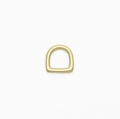 4 Stck D-Ring aus Messing 10 x 11mm