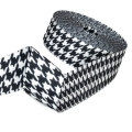 Gurtband Polyester 38mm bedruckt Hahnentritt