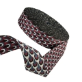 Gurtband 38mm Pfauenauge blau rot
