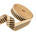 Gurtband 38mm Asymmetrie braun schwarz beige