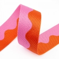 Gurtband 38mm Welle orange rosa