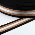 Gurtband Polyester mit Lurex 38mm schwarz