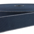 Taschengurt Grtelband 40mm Ziernaht dunkelblau/dunkelblau uni