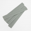 5er Pack Gurtband-Zuschnitt 25cm lang, 30mm breit, silbergrau