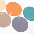Geschenkanhnger aus Gmund La Vie Recyclee aquamarine rund 45 mm
