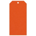 Geschenkanhänger aus Karton extra groß 60x120 mm orange