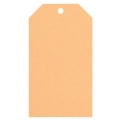Geschenkanhänger aus Karton 45x80 mm apricot