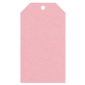 Geschenkanhänger aus Karton 45x80 mm rosa