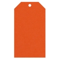 Geschenkanhänger aus Karton 45x80 mm orange