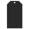 Geschenkanhänger aus Karton 45x80 mm schwarz