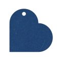 Geschenkanhänger aus Karton Herz 45 mm dunkelblau