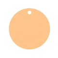 Geschenkanhänger aus Karton Kreis 60 mm apricot