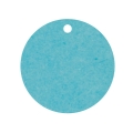 Geschenkanhänger aus Karton Kreis 60 mm wasserblau