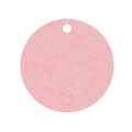 Geschenkanhänger aus Karton Kreis 60 mm rosa