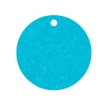 Geschenkanhänger aus Karton Kreis 60 mm himmelblau