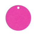 Geschenkanhänger aus Karton Kreis 60 mm pink