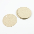 Geschenkanhänger aus Graspapier Kreis 60 mm