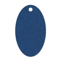Geschenkanhnger aus Karton oval 32x54 mm dunkelblau