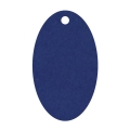 Geschenkanhnger aus Karton oval 32x54 mm knigsblau