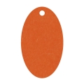 Geschenkanhnger aus Karton oval 32x54 mm mandarine