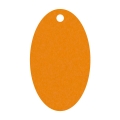 Geschenkanhnger aus Karton oval 32x54 mm mango
