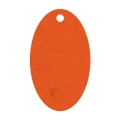 Geschenkanhnger aus Karton oval 32x54 mm orange