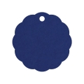 Geschenkanhnger aus Karton Blume 45 mm knigsblau