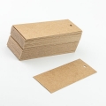 100 Geschenkanhnger aus Kraftkarton schmal 3,5 x 10,5 cm