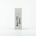 100 Anhnger aus recycelter Graupappe 3,5 x 10,5 cm
