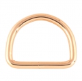 5 Stck D-Ring rosegold 20 x 16mm geschweit