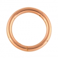 5 Stck Rundring rosegold 20 x 3mm geschweit