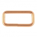 5 Stck Vierkantring rosegold 40 x 13mm geschweit