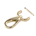 Karabinerhaken 20mm abnehmbar gold hell