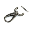 Karabinerhaken 20mm abnehmbar schwarz glnzend
