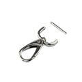 Karabinerhaken 20mm abnehmbar silber
