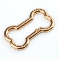 Karabiner Knochen gold hell