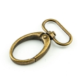 Karabiner 25mm altmessing