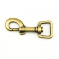Bolzenkarabiner 17mm Durchlass altmessing