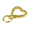 Karabiner Herz gelbgold