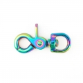Scherenkarabiner 13mm Regenbogen