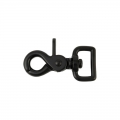 Scherenkarabiner 20mm schwarz matt lackiert
