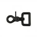 Scherenkarabiner 25mm schwarz matt lackiert