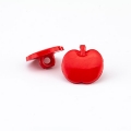 Knopf Apfel rot 14 mm