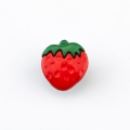 Knopf Erdbeere 15 mm