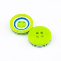 Knopf aus Kunststoff 12 mm limette