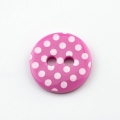 Knopf mit Punkten pink 13 mm