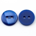 Knopf perlmutt blau 13 mm