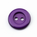 Knopf zweifarbig lila 14 mm