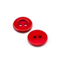 Knopf zweifarbig rot 14 mm